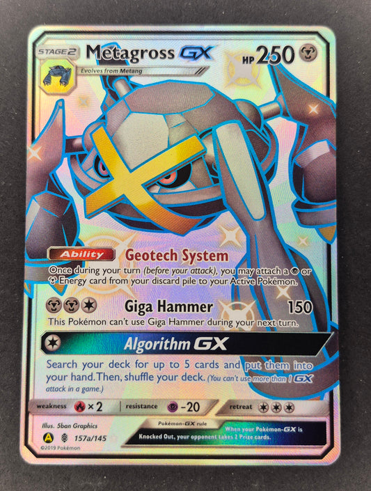 Pokemon Metagross GX 157a/145 Hidden Fates Ultra Ball Coll. Full Art Promo NM