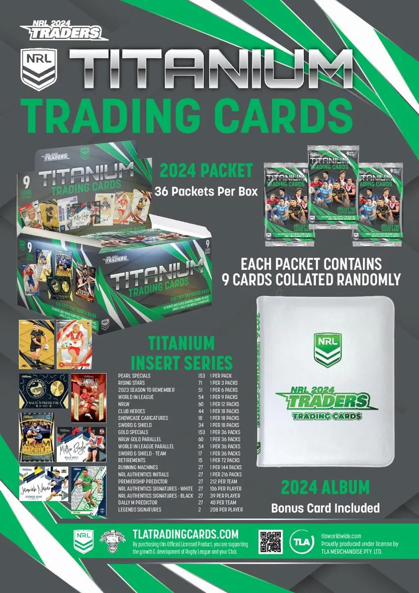 2024 Nrl Traders Titanium Sealed PRIORITY Box .